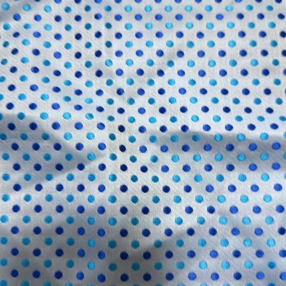 Three Men’s Pocket Square. Blue, Red, and Purple. With Polka Dots. 100% silk - Picture 3 of 5
